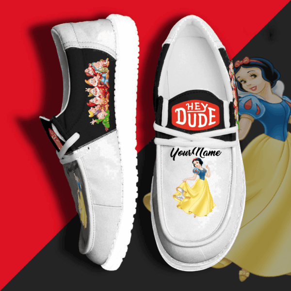 Tubopro Snow White Personalized Hey Dude Shoes For Men And Women