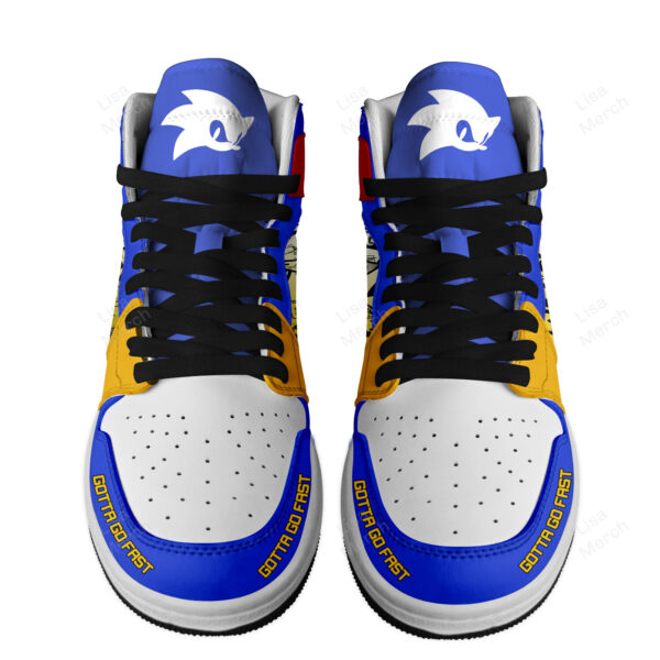 Tubopro Sonic the Hedgehog AJ1 High Sneakers Shoes For Men And Women - Image 2