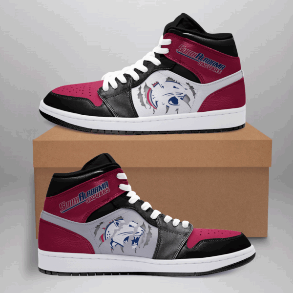 Tubopro South Alabama Jaguars AJ1 High Sneakers Shoes For Men And Women