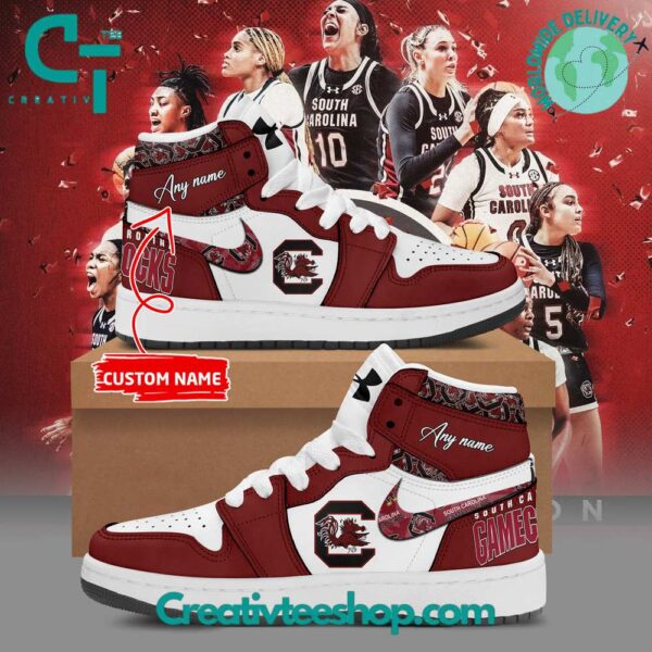 Tubopro South Carolina Gamecocks AJ1 High Sneakers Shoes For Men And Women