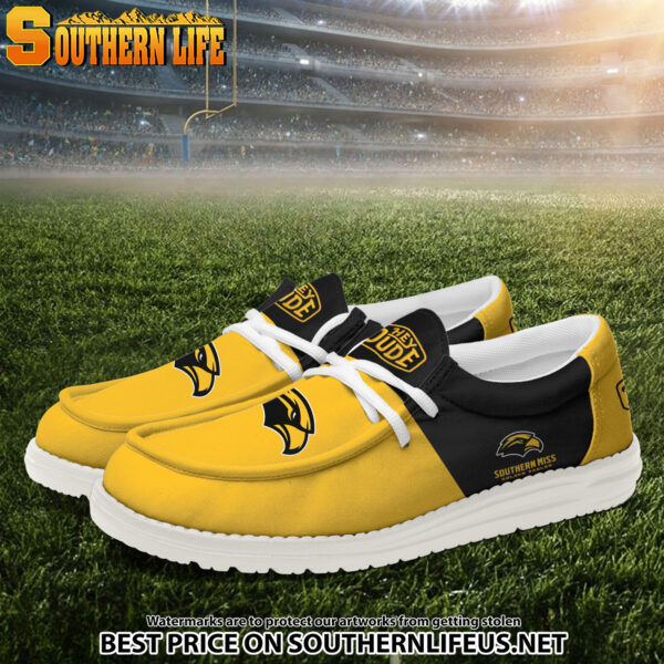 Tubopro Southern Miss Golden Eagles Personalized Hey Dude Shoes For Men And Women - Image 2