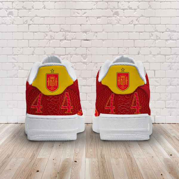 Tubopro Spain National Football Team Air Low-Top Sneakers Shoes For Men And Women - Image 3