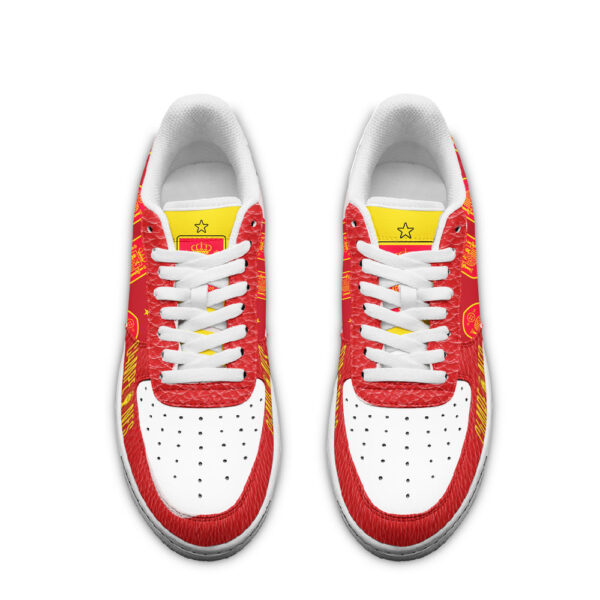 Tubopro Spain National Football Team Air Low-Top Sneakers Shoes For Men And Women - Image 2