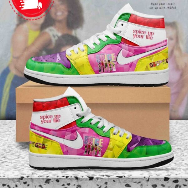 Tubopro Spice Girls Spice Up Your Life AJ1 High Sneakers Shoes For Men And Women