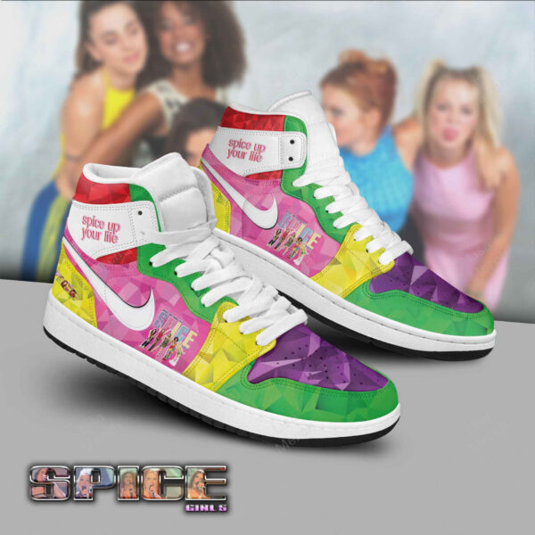 Tubopro Spice Up Your Life AJ1 High Sneakers Shoes For Men And Women - Image 3