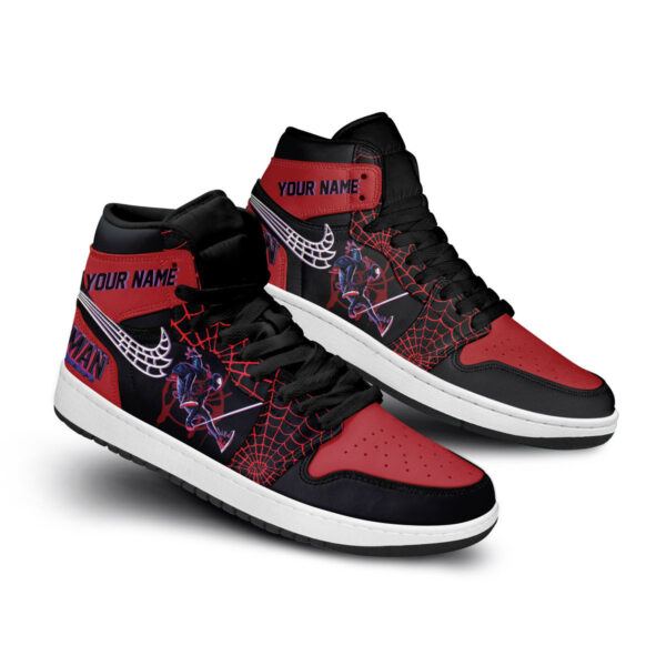 Tubopro Spider Man AJ1 High Sneakers Shoes For Men And Women - Image 2