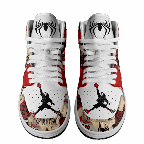 Tubopro Spider Man AJ1 High Sneakers Shoes For Men And Women - Image 2