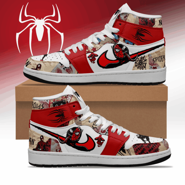 Tubopro Spider Man AJ1 High Sneakers Shoes For Men And Women