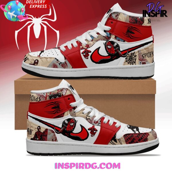 Tubopro Spiderman AJ1 High Sneakers Shoes For Men And Women
