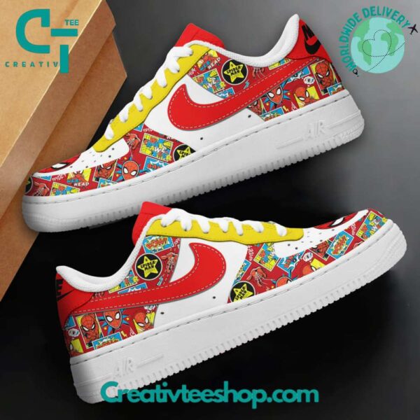 Tubopro Spiderman Star Air Low-Top Sneakers Shoes For Men And Women - Image 4