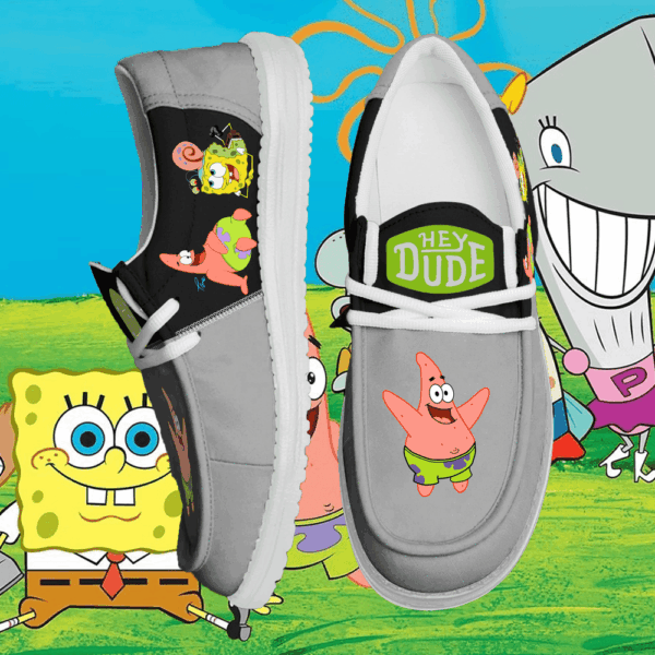 Tubopro SpongeBob SquarePants Personalized Hey Dude Shoes For Men And Women