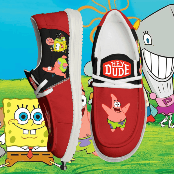 Tubopro SpongeBob SquarePants Personalized Hey Dude Shoes For Men And Women