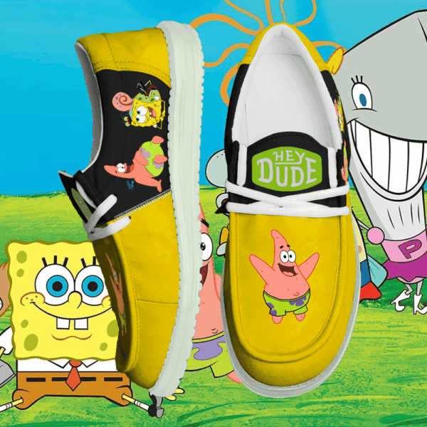 Tubopro SpongeBob SquarePants Personalized Hey Dude Shoes For Men And Women