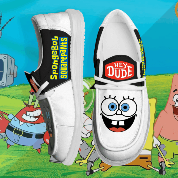Tubopro SpongeBob SquarePants Personalized Hey Dude Shoes For Men And Women