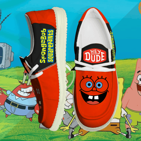 Tubopro SpongeBob SquarePants Personalized Hey Dude Shoes For Men And Women