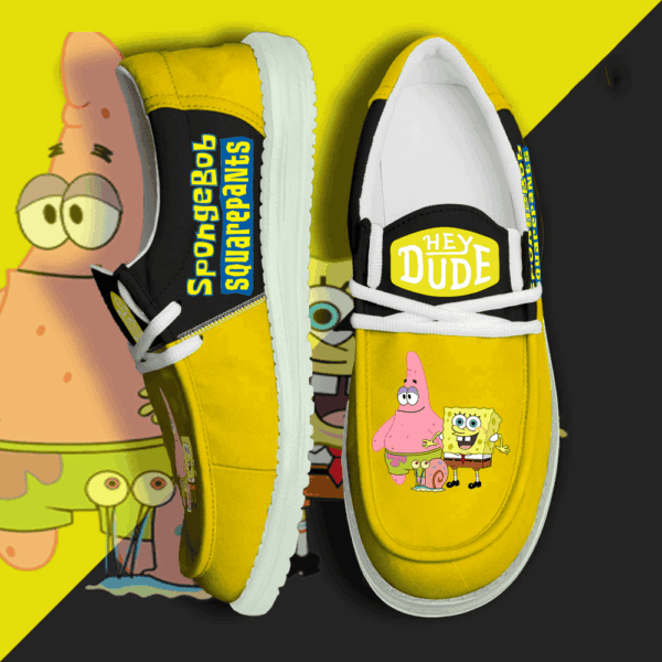 Tubopro SpongeBob SquarePants Personalized Hey Dude Shoes For Men And Women