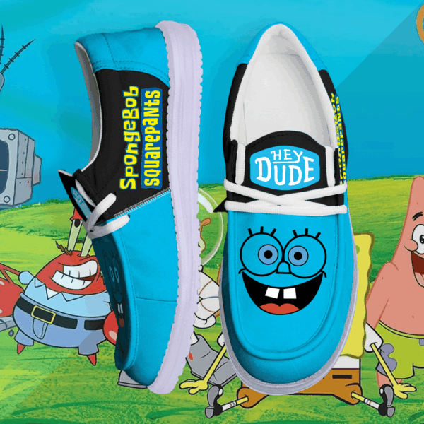 Tubopro SpongeBob SquarePants Personalized Hey Dude Shoes For Men And Women