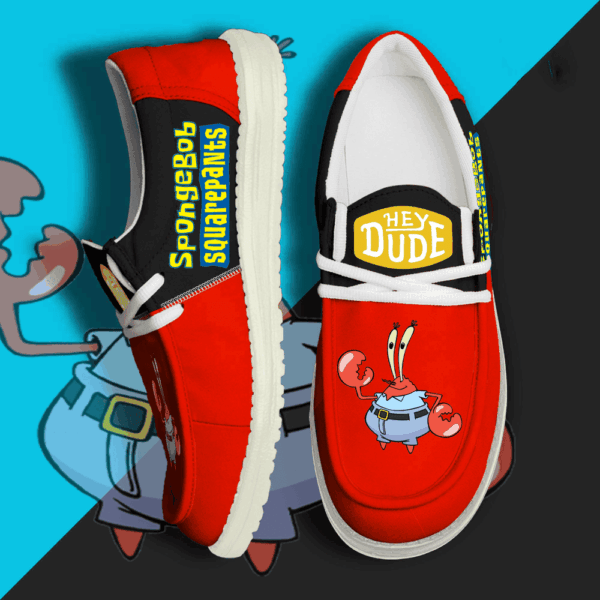 Tubopro SpongeBob SquarePants Personalized Hey Dude Shoes For Men And Women