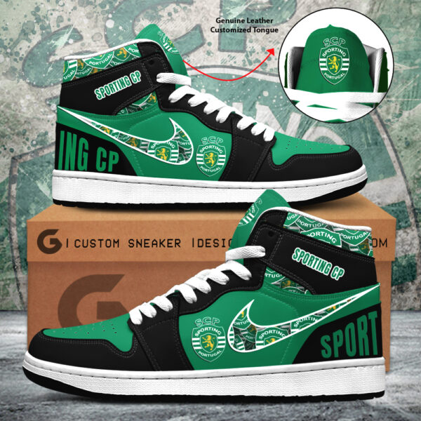 Tubopro Sporting CP AJ1 High Sneakers Shoes For Men And Women
