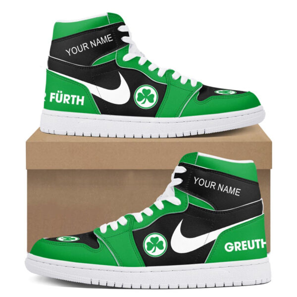 Tubopro SpVgg Greuther Furth AJ1 High Sneakers Shoes For Men And Women - Image 2