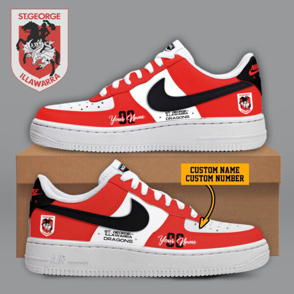 Tubopro St. George Illawarra Dragons Air Low-Top Sneakers Shoes For Men And Women