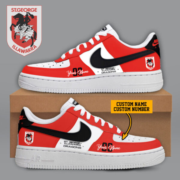 Tubopro St. George Illawarra Dragons Air Low-Top Sneakers Shoes For Men And Women - Image 2