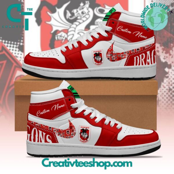 Tubopro St George Illawarra Dragons AJ1 High Sneakers Shoes For Men And Women