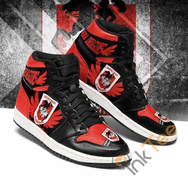Tubopro St. George Illawarra Dragons NRL AJ1 High Sneakers Shoes For Men And Women