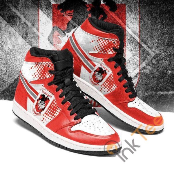 Tubopro St. George Illawarra Dragons NRL AJ1 High Sneakers Shoes For Men And Women