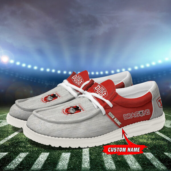 Tubopro St. George Illawarra Dragons Personalized Hey Dude Shoes For Men And Women - Image 3