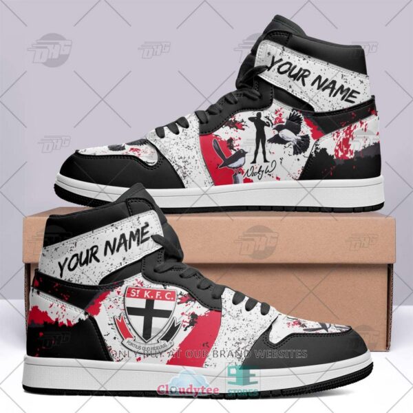 Tubopro St Kilda Saints AFL AJ1 High Sneakers Shoes For Men And Women