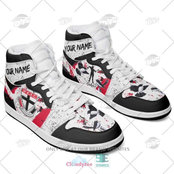 Tubopro St Kilda Saints AFL AJ1 High Sneakers Shoes For Men And Women - Image 3