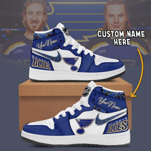 Tubopro St. Louis Blues AJ1 High Sneakers Shoes For Men And Women