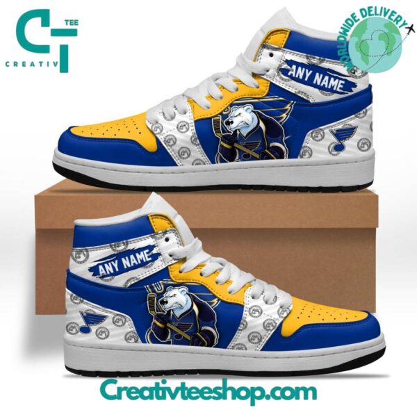 Tubopro St Louis Blues AJ1 High Sneakers Shoes For Men And Women