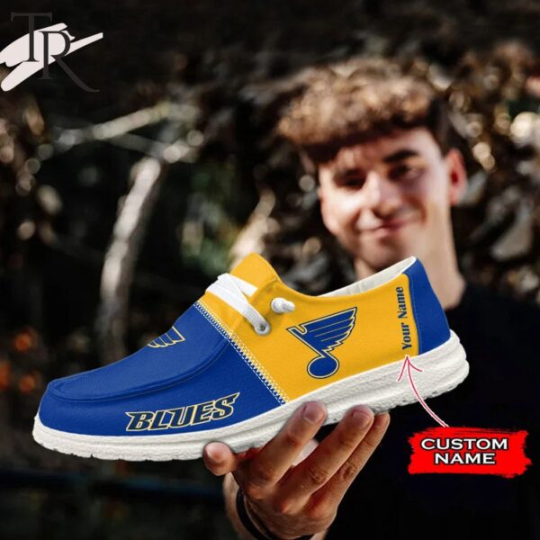 Tubopro St. Louis Blues Personalized Hey Dude Shoes For Men And Women - Image 4