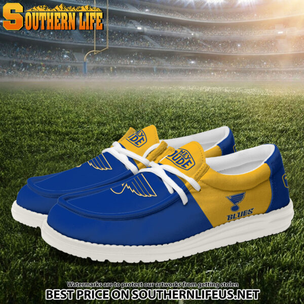 Tubopro St. Louis Blues Personalized Hey Dude Shoes For Men And Women - Image 2