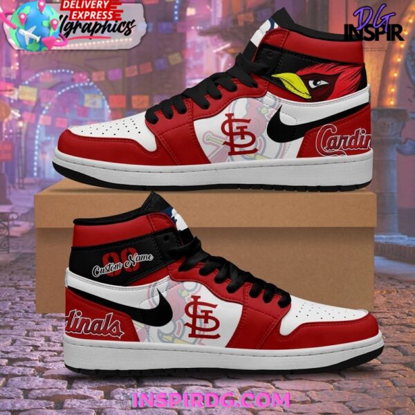 Tubopro St Louis Cardinals AJ1 High Sneakers Shoes For Men And Women