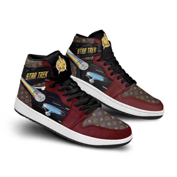 Tubopro Star Trek AJ1 High Sneakers Shoes For Men And Women - Image 2