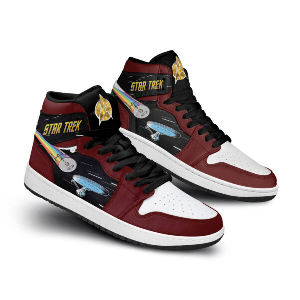 Tubopro Star Trek AJ1 High Sneakers Shoes For Men And Women - Image 2