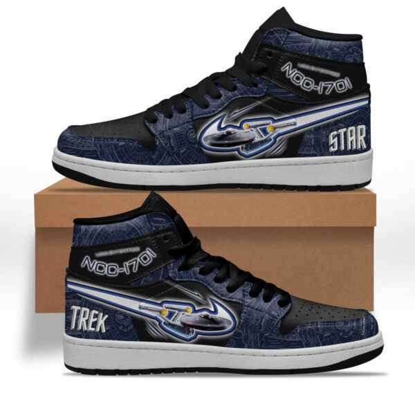 Tubopro Star Trek AJ1 High Sneakers Shoes For Men And Women - Image 3