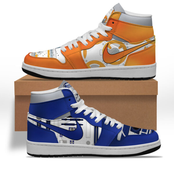 Tubopro Star Wars AJ1 High Sneakers Shoes For Men And Women - Image 2