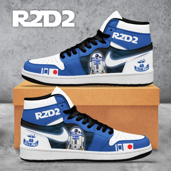 Tubopro Star Wars AJ1 High Sneakers Shoes For Men And Women - Image 2