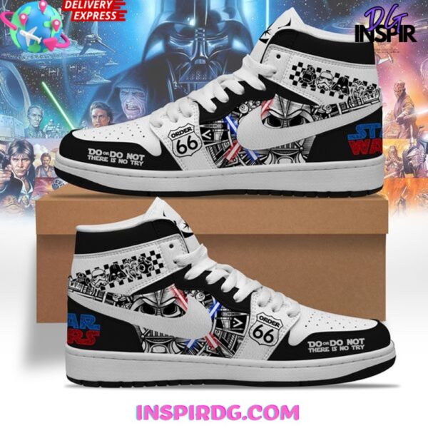 Tubopro Star Wars AJ1 High Sneakers Shoes For Men And Women