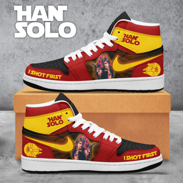 Tubopro Star Wars AJ1 High Sneakers Shoes For Men And Women - Image 2
