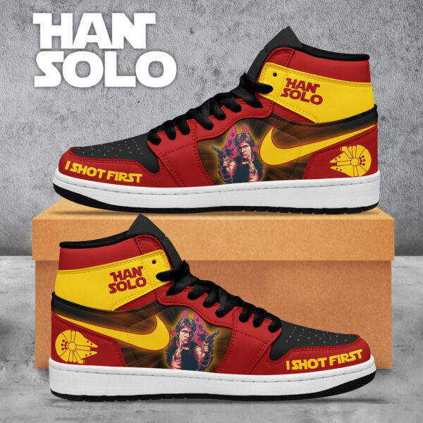 Tubopro Star Wars AJ1 High Sneakers Shoes For Men And Women - Image 2