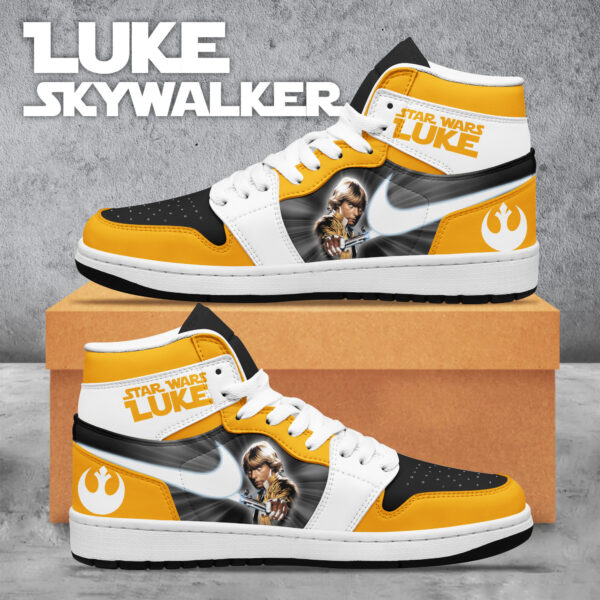 Tubopro Star Wars AJ1 High Sneakers Shoes For Men And Women - Image 2