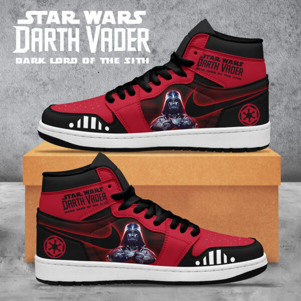 Tubopro Star Wars AJ1 High Sneakers Shoes For Men And Women - Image 2