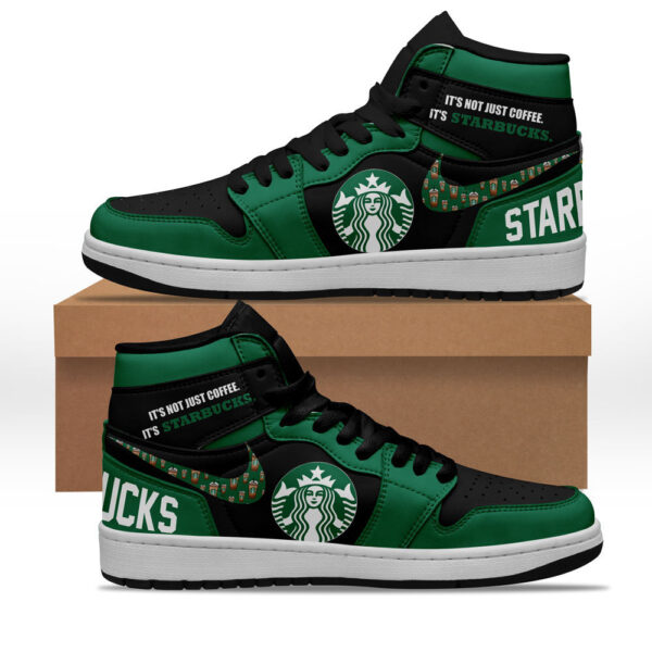 Tubopro Starbucks AJ1 High Sneakers Shoes For Men And Women