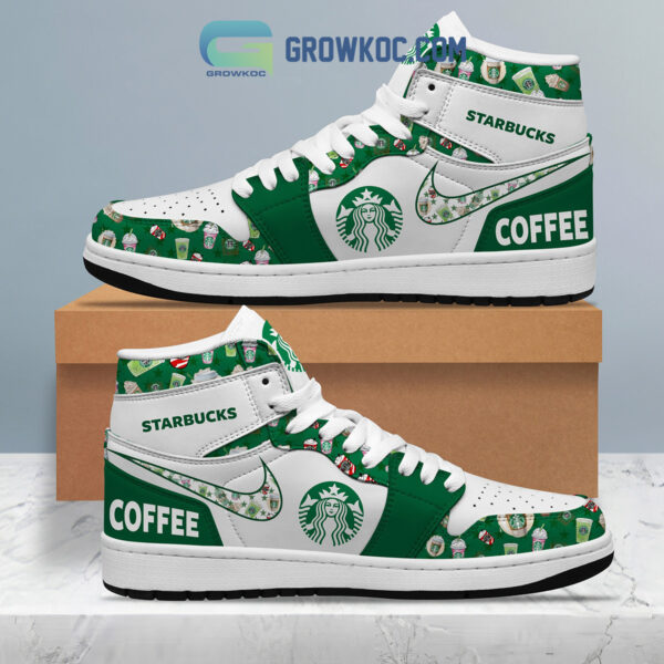 Tubopro Starbucks AJ1 High Sneakers Shoes For Men And Women