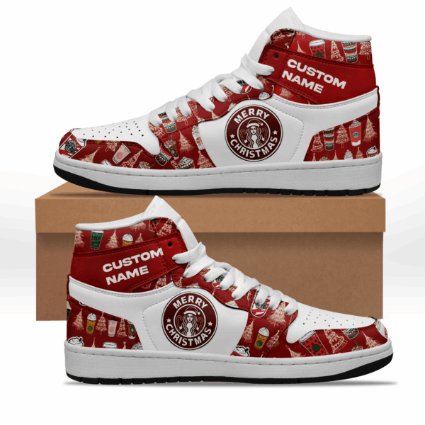 Tubopro Starbucks AJ1 High Sneakers Shoes For Men And Women